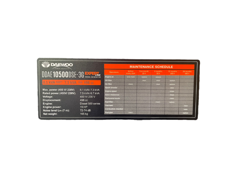 Daewoo-diesel-generator-tabel-DDAE105004472-aggregaat- 8.Kva-AVR 