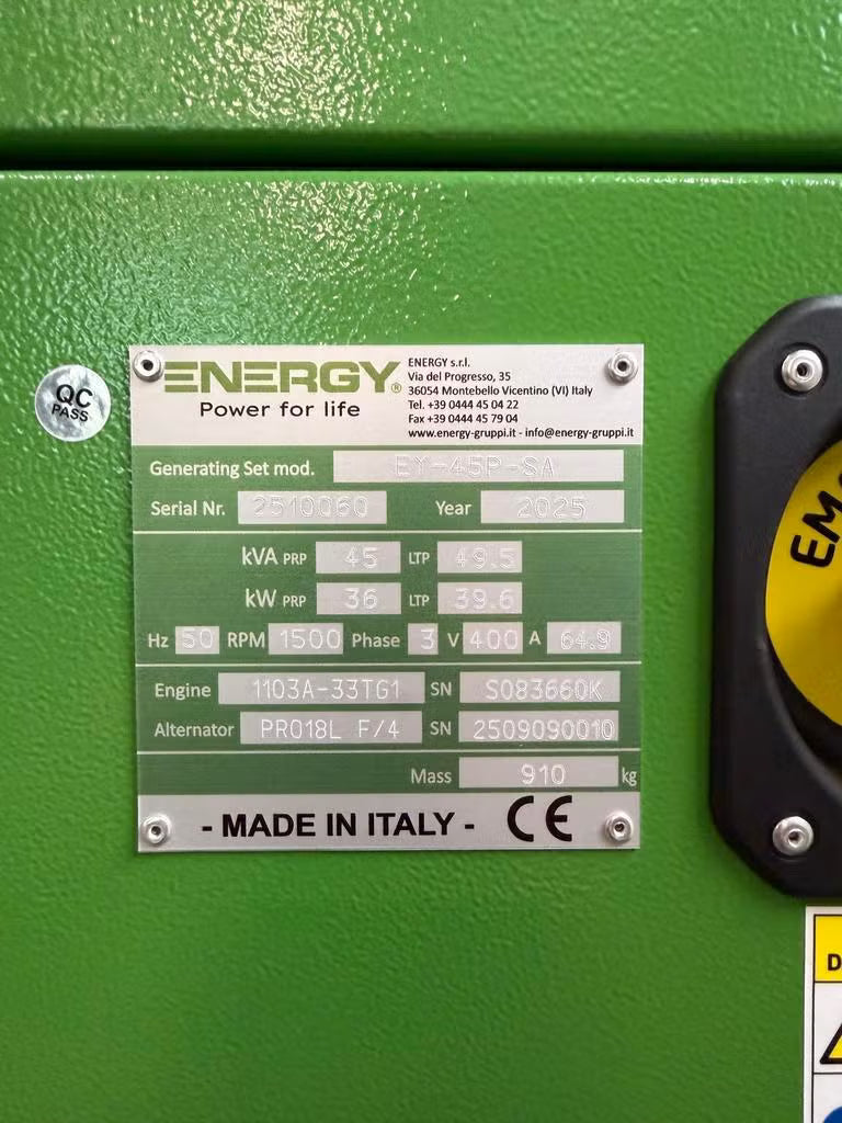 Energy -45kVA-Generator-EY45PSA -Perkinsmotor-diesel